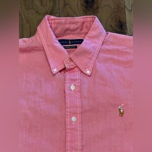 Ralph Lauren Men's Chambray Oxford Short Sleeve Button Down XLShirt